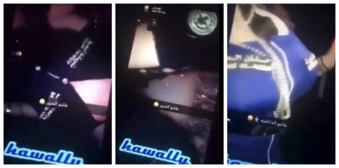 شاهد: فتيات يظهرن بشارات للداخلية الكويتية وهنّ شبه عاريات ( صور وفيديو)