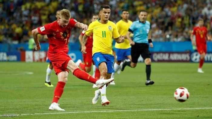 بلجيكا تقهر البرازيل وتهدي اوروبا كأس العالم 2018