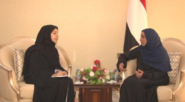وزيرة اماراتية تعقد سلسلة لقاءات مع وزراء الشرعية بعدن