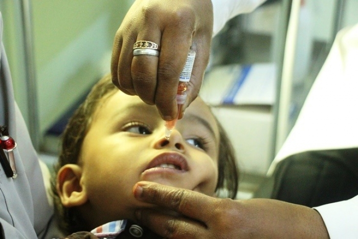 تستهدف ما يقارب 90 الف طفل وطفلة تدشين الحملة الوطنية للتحصين ضد مرض شلل الأطفال بمديريات حضرموت الوادي والصحراء