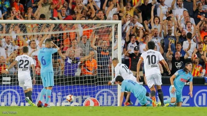 فالنسيا يخطف تعادلا مثيرا من أتلتيكو مدريد