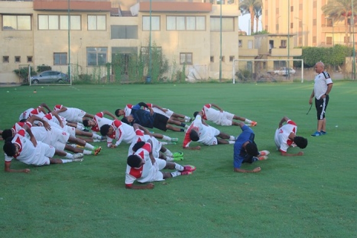 منتخب الناشئين يواصل معسكر القاهرة بمساعدة خبير لياقة مصري