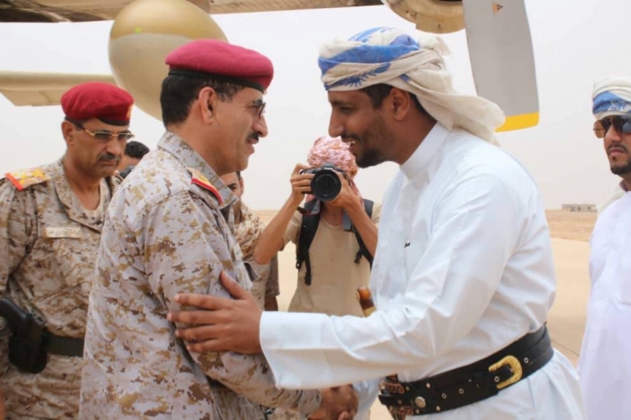 رئيس اركان الجيش اليمني يصل المهرة