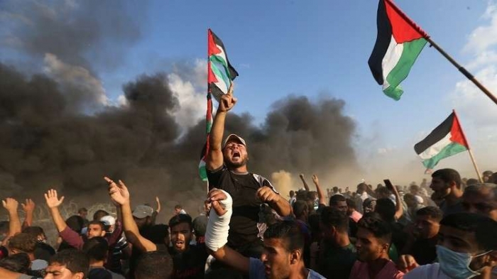 غزة تشيع قتلى "جمعة انتفاضة القدس"