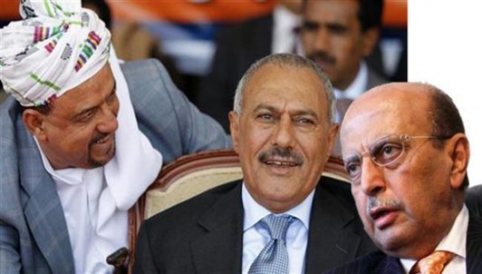 لقاء ثلاثي في أبو ظبي يجمع مستشار الرئيس هادي مع القربي والبركاني (صورة)