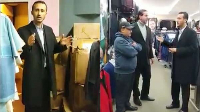 بالفيديو .. رجل أعمال عربي يتبرع بملابس لفقراء اليمن.. شاهد ما قاله عندما سأله المذيع عن سبب تفاعله مع اليمن