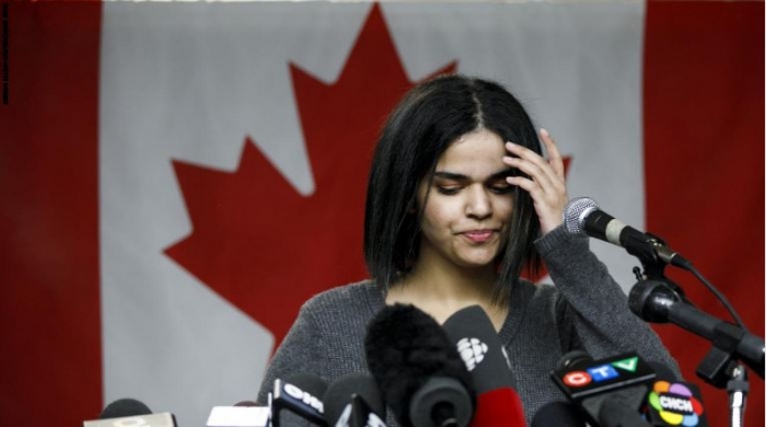 السعودية اللاجئة في كندا رهف القنون تتعهد بالعمل من أجل حرية المرأة